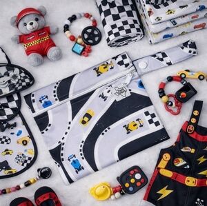 Race Track Print Wet Bag